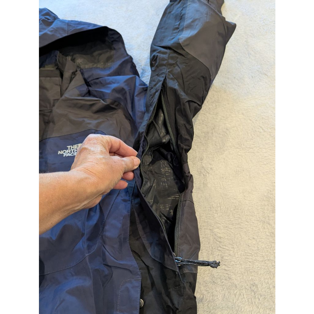 Men's The North Face Performance Jacket L Navy Black HyVent - Picture 8 of 16
